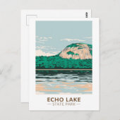 Echo Lake Staat Park New Hampshire Vintag Postkarte (Vorne/Hinten)