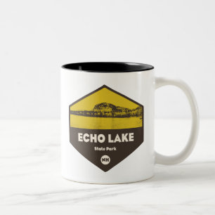 Echo Lake Staat Park New Hampshire Zweifarbige Tasse