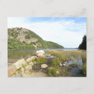 Echo Lake Strand am Acadia National Park Postkarte