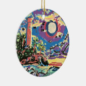 ECHO-Leuchtturm und Logo-Ornament Keramik Ornament (Rechts)