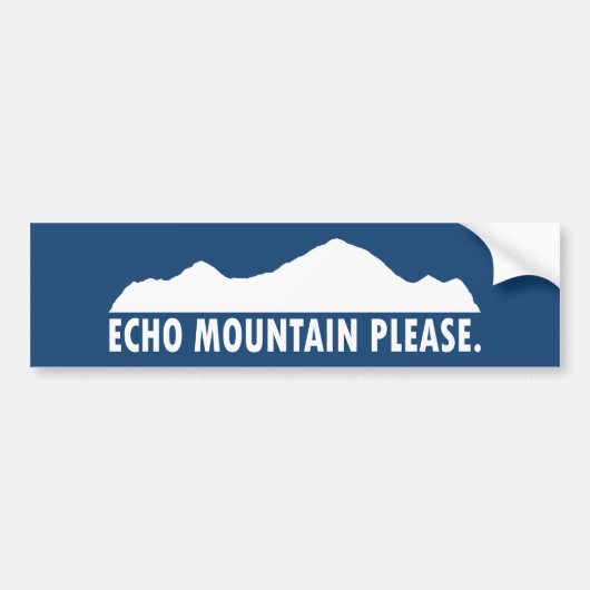 Echo Mountain Bitte Autoaufkleber (Vorne)