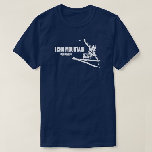 Echo Mountain Colorado Skier T-Shirt (Design vorne)