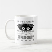 Echo mustert die Supermacht (grau) Kaffeetasse (Links)