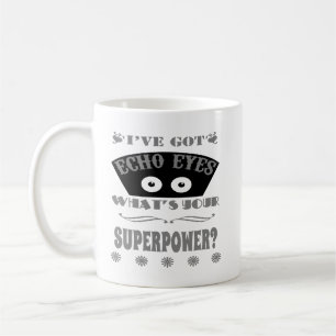 Echo mustert die Supermacht (grau) Kaffeetasse