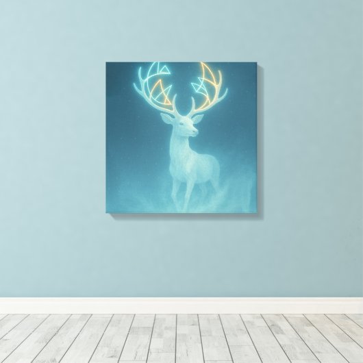 Echo of the Silent Deer Leinwanddruck (Insitu (Holzboden))