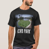 Echo Park Lake in Los Angeles, Kalifornien T-Shirt (Vorderseite)
