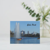 Echo Park Lake - Los Angeles Postkarte (Stehend Vorderseite)