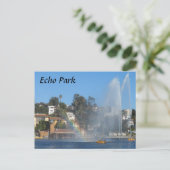 Echo Park Lake Postkarte (Stehend Vorderseite)