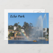 Echo Park Lake Postkarte (Vorne/Hinten)