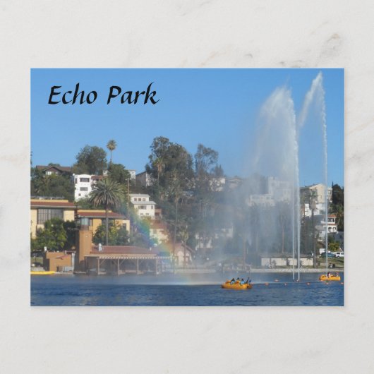 Echo Park Lake Postkarte (Vorderseite)