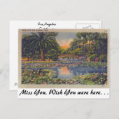 Echo Park, Los Angeles, Kalifornien Postkarte (Vorne/Hinten)