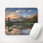 Echo Peaks Sunset from Echo Lake - Yosemite Mousepad (Mit Mouse)