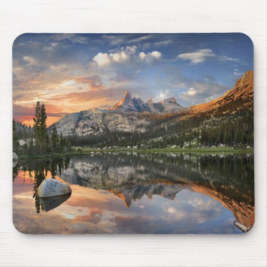 Echo Peaks Sunset from Echo Lake - Yosemite Mousepad (Vorne)