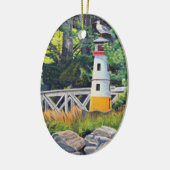 Echo Point Leuchtturm Keramik Ornament (Links)