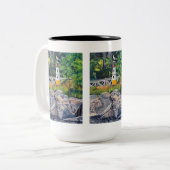 Echo Point Leuchtturm Zweifarbige Tasse (Vorderseite Links)