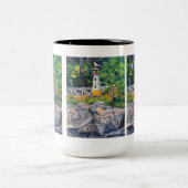 Echo Point Leuchtturm Zweifarbige Tasse (Mittel)