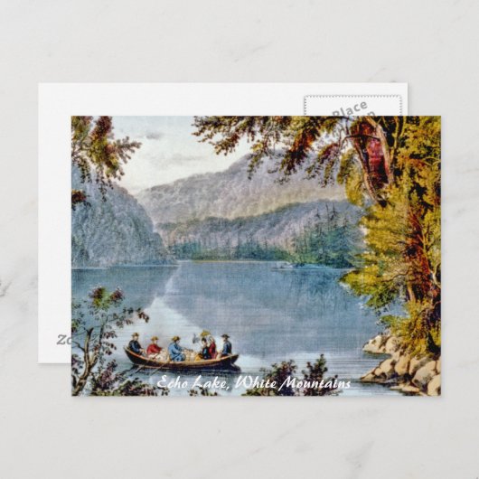 Echo-See: Weiße Berge Postkarte (Vorne/Hinten)