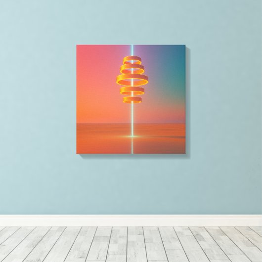 Echo Spire Leinwanddruck (Insitu (Holzboden))