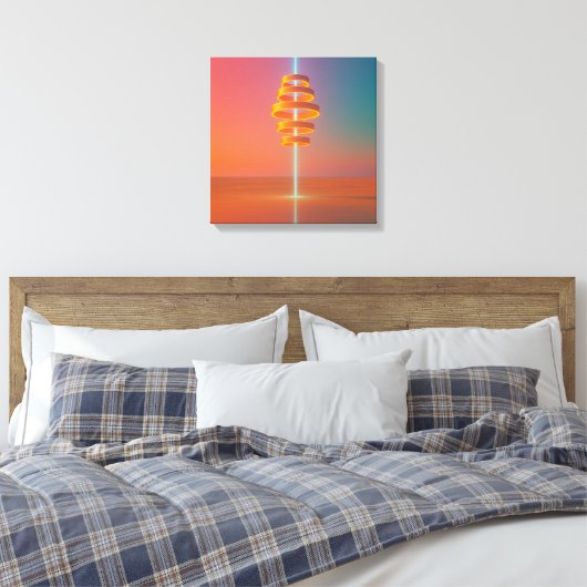 Echo Spire Leinwanddruck (Insitu (Schlafzimmer))