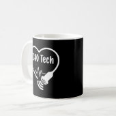 Echo Tech Cardiac Sonographin Rdcs Echocardiograph Kaffeetasse (Vorderseite Links)