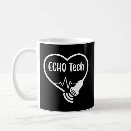 Echo Tech Cardiac Sonographin Rdcs Echocardiograph Kaffeetasse (Links)