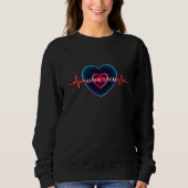 Echo Tech | Heartbeat | Heart with EKG Sweatshirt (Vorderseite)