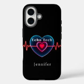 Echo Tech Heartbeat | Herz mit EKG Case-Mate iPhone Hülle (Rückseite)
