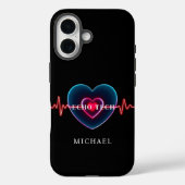 Echo Tech Heartbeat | Herz mit EKG Case-Mate iPhone Hülle (Rückseite)