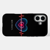 Echo Tech Heartbeat | Herz mit EKG Case-Mate iPhone Hülle (Rückseite (Horizontal))