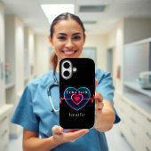 Echo Tech Heartbeat | Herz mit EKG iPhone 16 Hülle