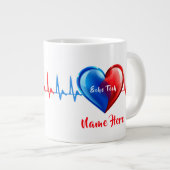 Echo-Tech - Herz-Sonograf Jumbo-Tasse (Vorderseite Rechts)