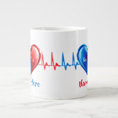 Echo-Tech - Herz-Sonograf Jumbo-Tasse (Vorderseite)