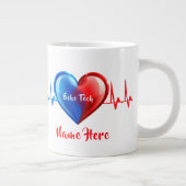 Echo-Tech - Herz-Sonograf Jumbo-Tasse (Rechts)
