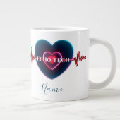 Echo Tech | Herzschlag | EKG Jumbo-Tasse (Rechts)