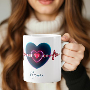 Echo Tech Herzschlag EKG Jumbo-Tasse