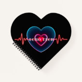 Echo Tech | Herzschlag | EKG Notizblock (Vorderseite)