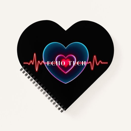 Echo Tech | Herzschlag | EKG Notizblock (Vorderseite)