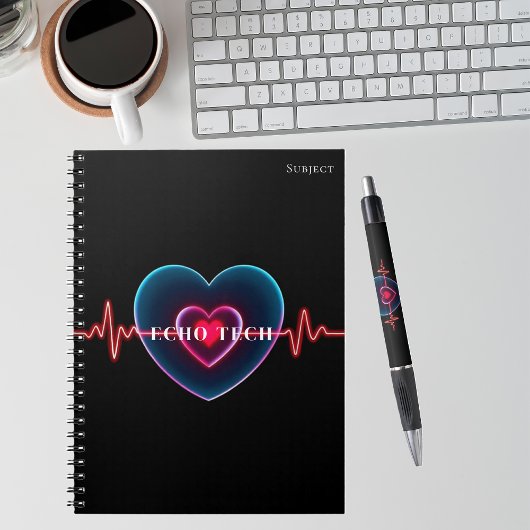 Echo Tech | Herzschlag | EKG Notizblock