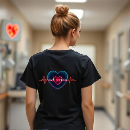 Echo Tech | Herzschlag | Herz mit EKG T-Shirt