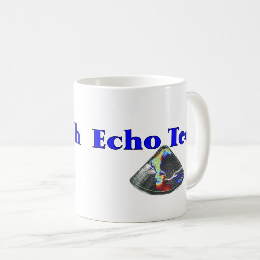 Echo-Techniker-Geschenke (Herzecho-Technologie) Kaffeetasse (VorderseiteRechts)