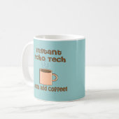 Echo-Technologie-Geschenke (Herzecho-Technologie) Kaffeetasse (Vorderseite Links)