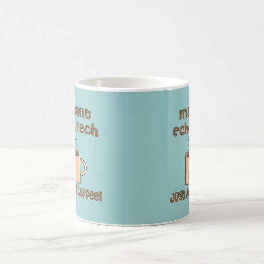 Echo-Technologie-Geschenke (Herzecho-Technologie) Kaffeetasse (Mittel)