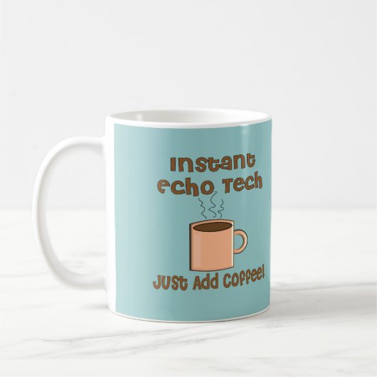 Echo-Technologie-Geschenke (Herzecho-Technologie) Kaffeetasse (Links)