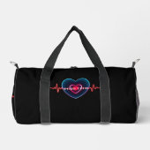 Echo-Technologie | Herzschlag | EKG Duffle Bag (Vorderseite)