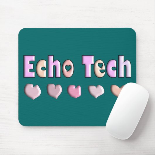 Echo-Technologie ROSA-HERZEN Entwurfs-Geschenke Mousepad (Mit Mouse)