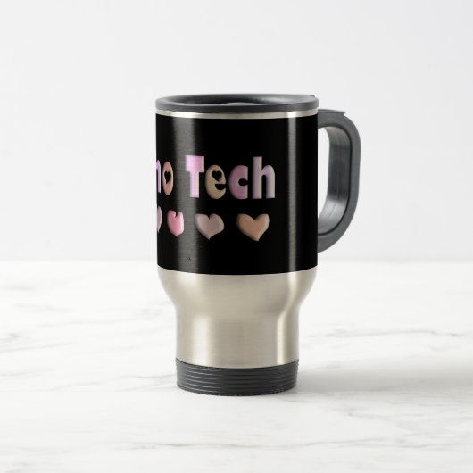 Echo-Technologie ROSA-HERZEN Entwurfs-Geschenke Reisebecher (VorderseiteRechts)