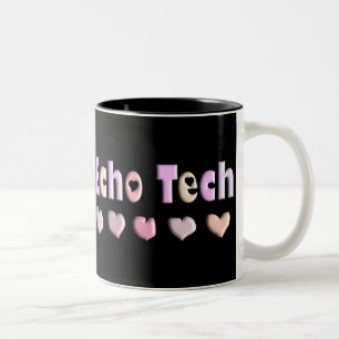 Echo-Technologie ROSA-HERZEN Entwurfs-Geschenke Zweifarbige Tasse