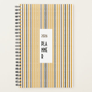 Echo Trails 2026 Planer – Senfgestreift