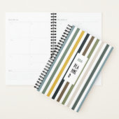 Echo Trails 2026 Planner – Blue/Green Hues Stripes Planer (Anzeige)