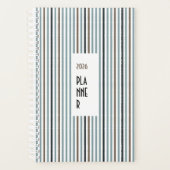 Echo Trails 2026 Planner – Blue Stripes Planer (Vorderseite)